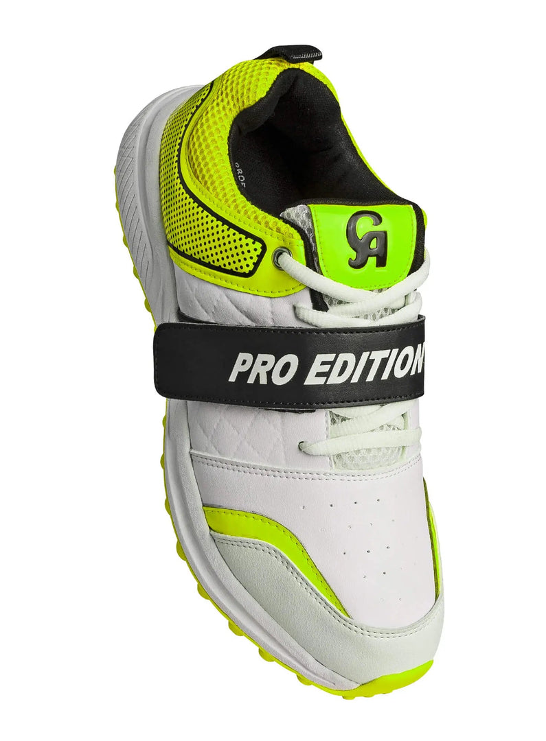 CA Pro Edition Cricket Shoes White/Yellow - Cricket shop italy
