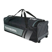 Kookaburra 4500 Wheelie Bag Black/Neon Grey - Cricket shop italy