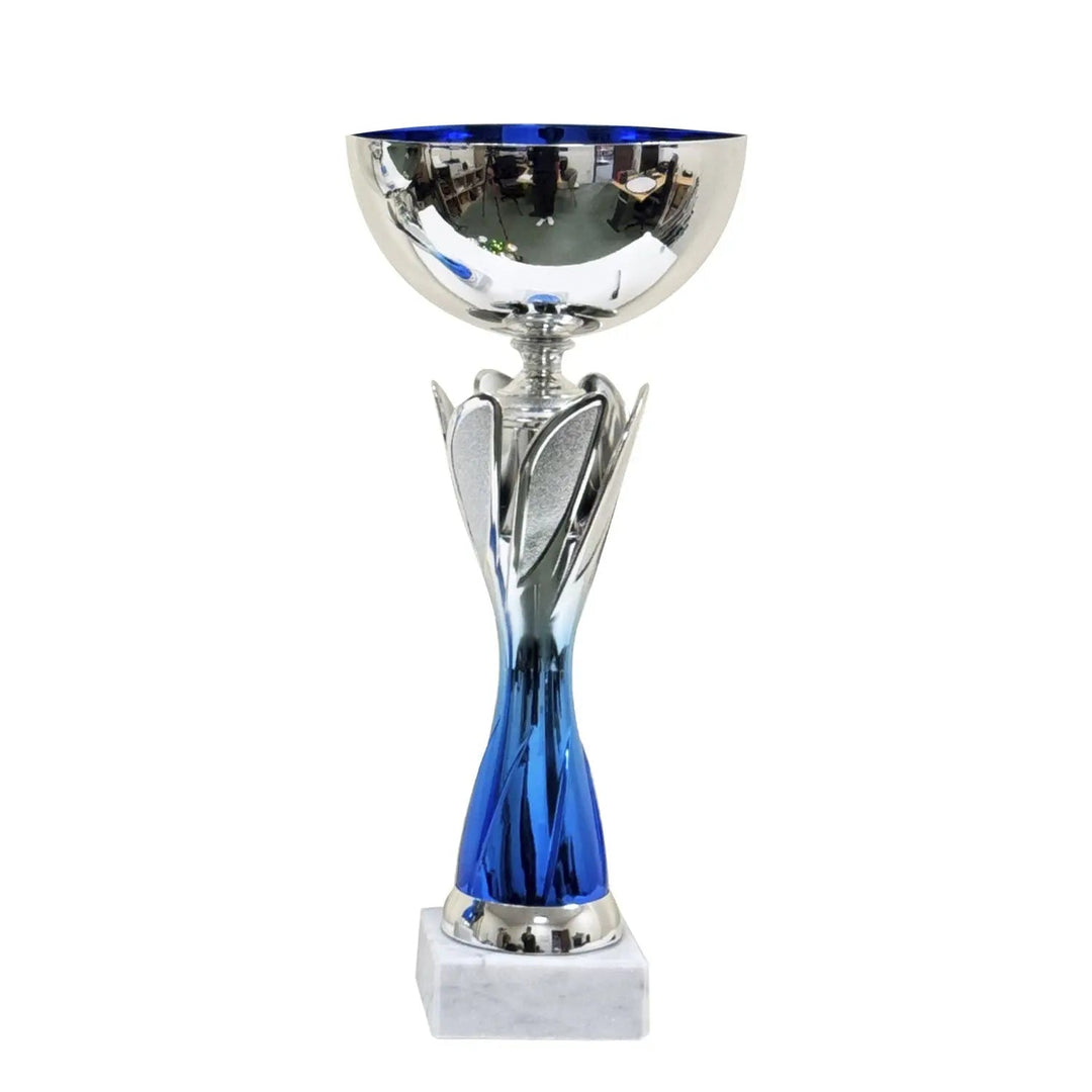 Rio Vista Silver & Blue Metal Bowl Trophy Cup - Cricket shop italy
