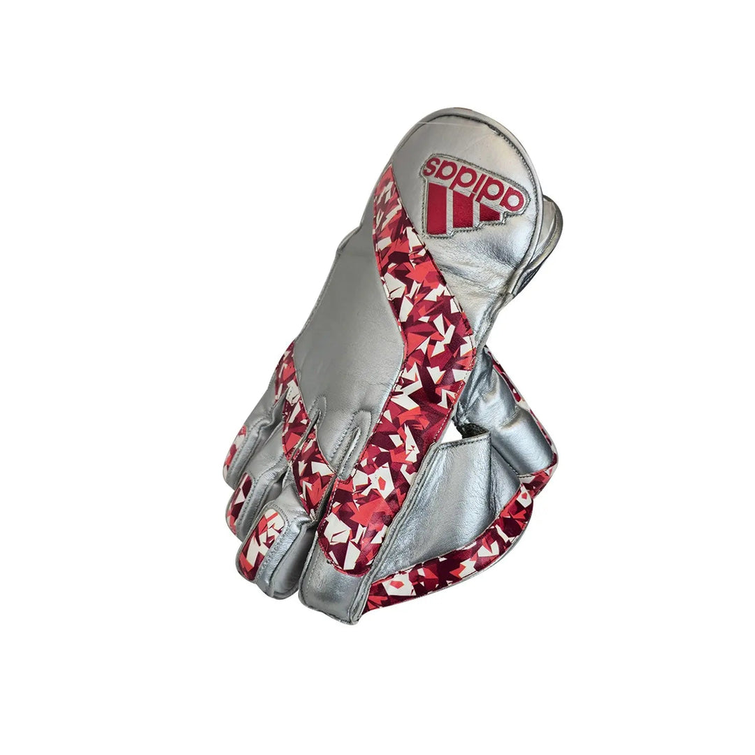 Adidas Pellara 3.0 Wicket Keeping Gloves Silver/Red Adult Adidas