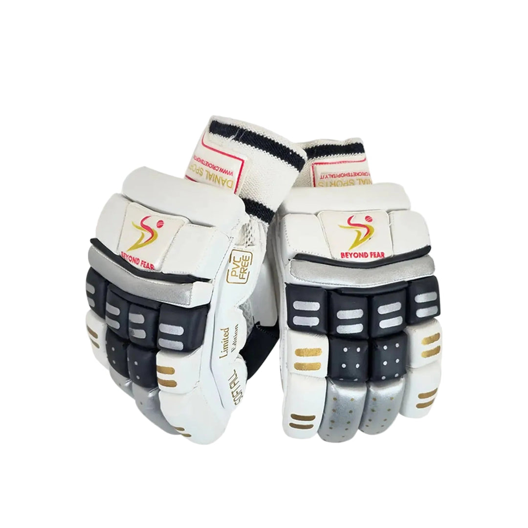 DS BLK/SLV Cricket Batting Gloves
