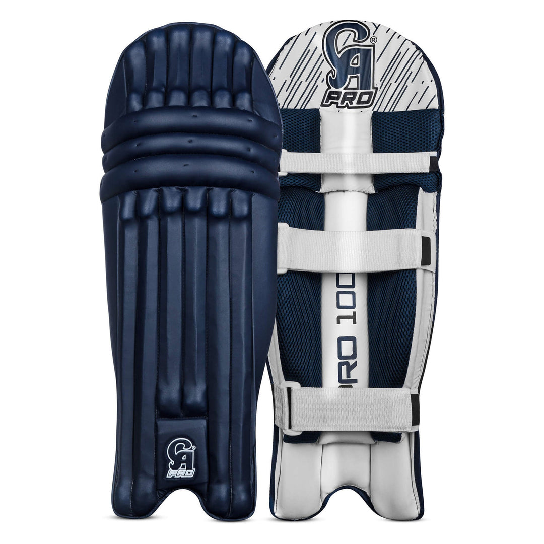 CA Pro 10000 Batting Pads Navy - front view