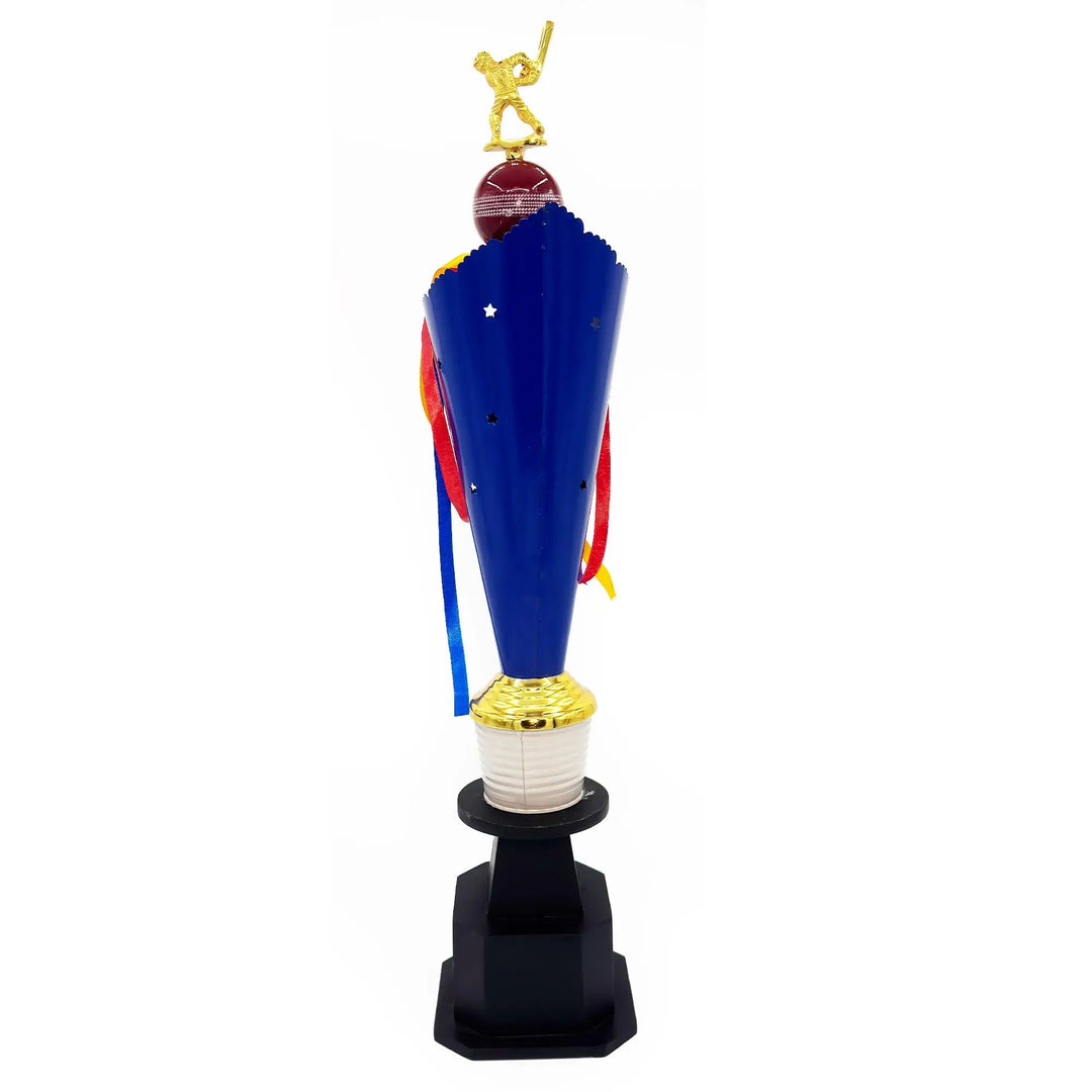 Crown's Blue And Gold Butterfly Streak Trophy - Cricket shop italy