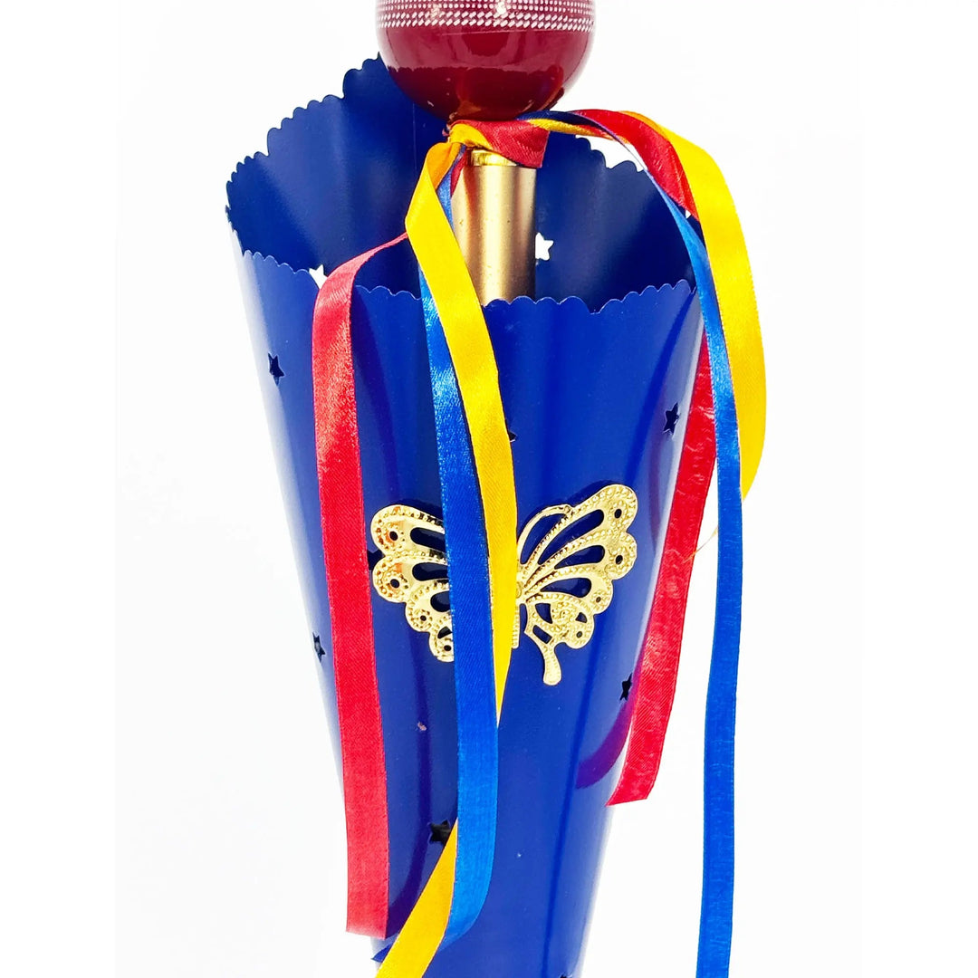 Crown's Blue And Gold Butterfly Streak Trophy - Cricket shop italy