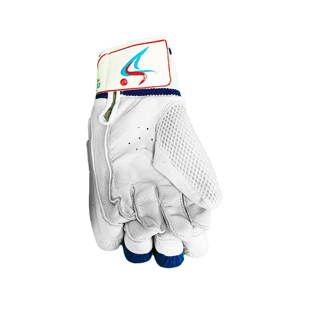 DS Blue / White 1.0 Batting Gloves Junior
