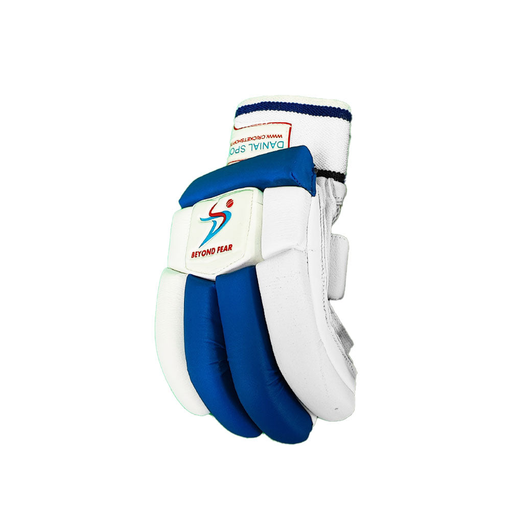 DS Blue / White 1.0 Batting Gloves Junior