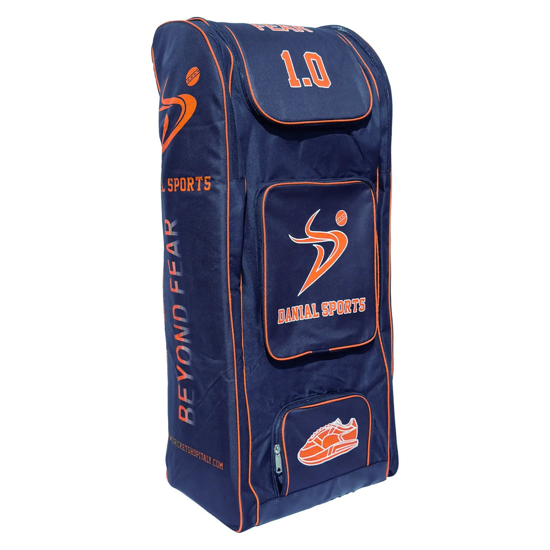 DS 1.0 Duffle Cricket Bag Blue/Orange DS Sports