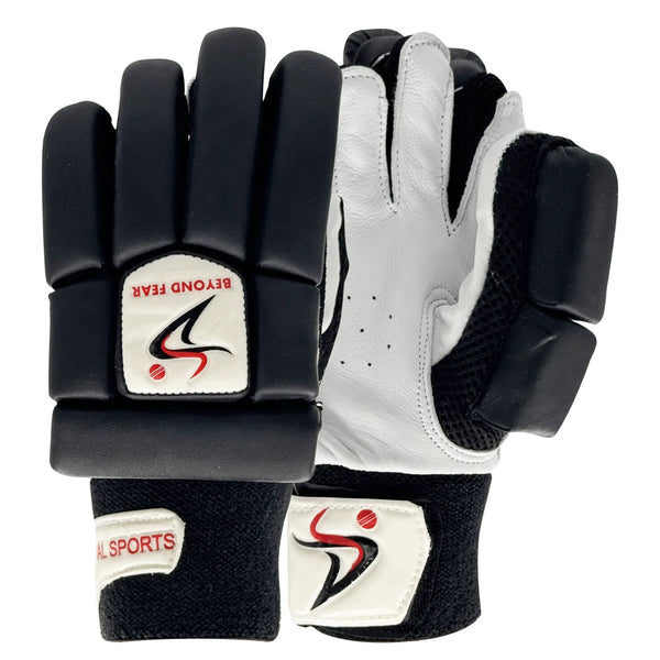 DS Sports Black / White 1.0 Batting Gloves junior DS Sports