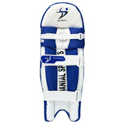 DS T/20 Cricket Batting Pads Blue - side view