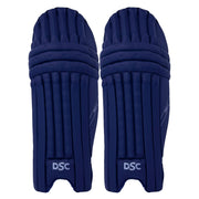 DSC Pro X Batting Leg Guard Navy - side view