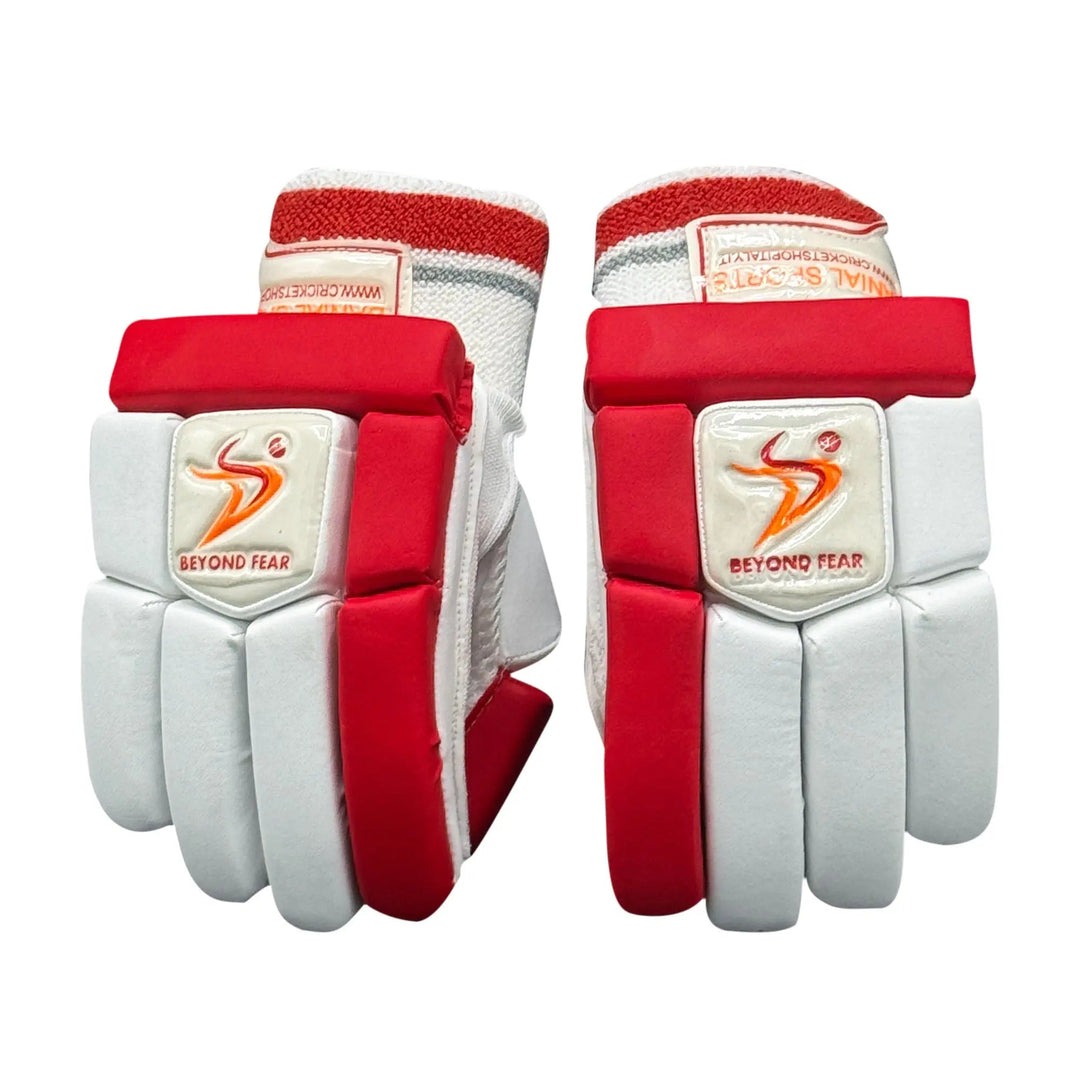 DS 1.3 Junior Batting Gloves White/Red - Cricket shop italy