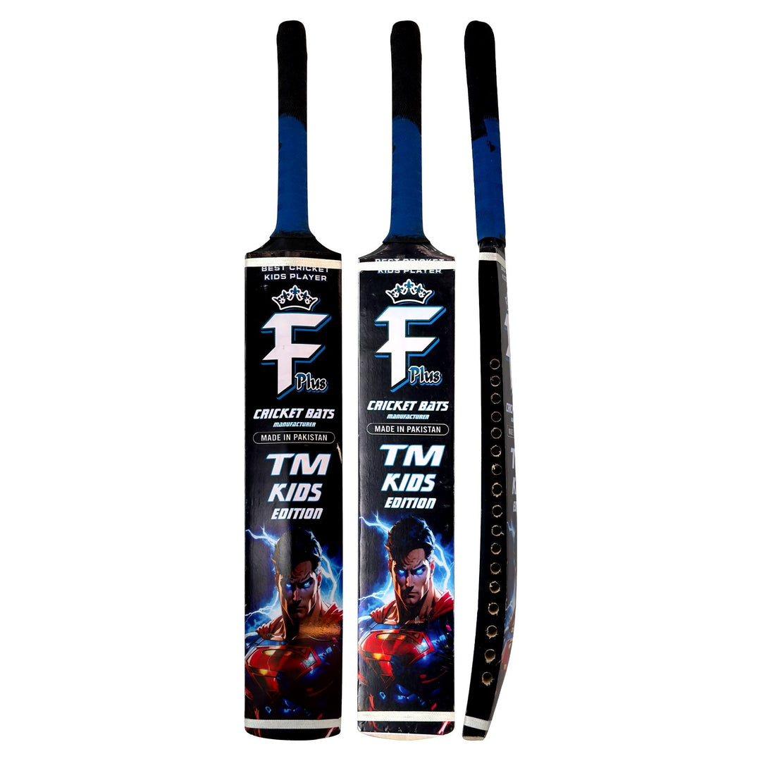 F Plus TM Kids Edition Cricket Bat - front view