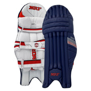 MRF Genius Grand Batting Pads Navy - front