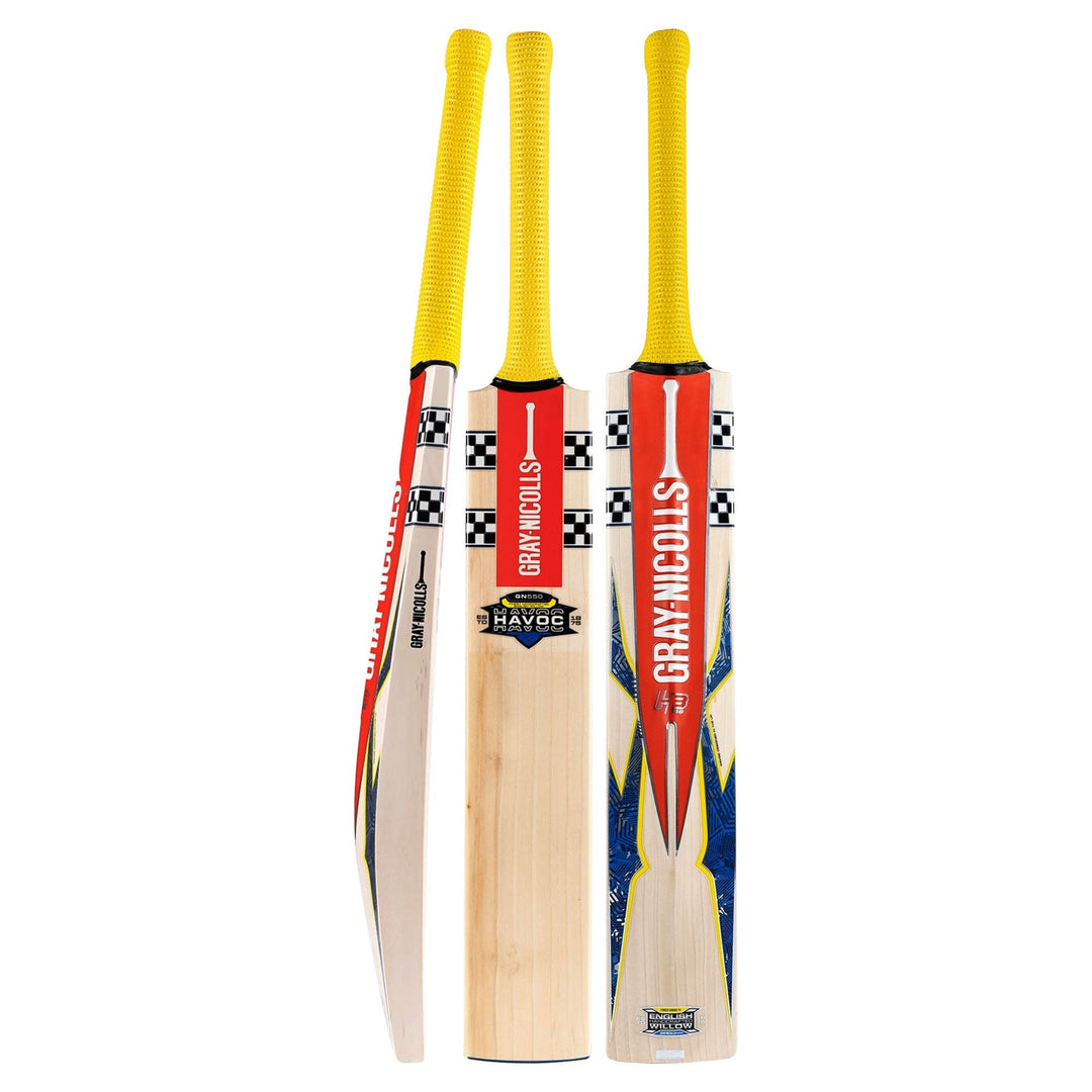 Gray Nicolls Havoc HB317 GN550 Cricket Bat - front profile