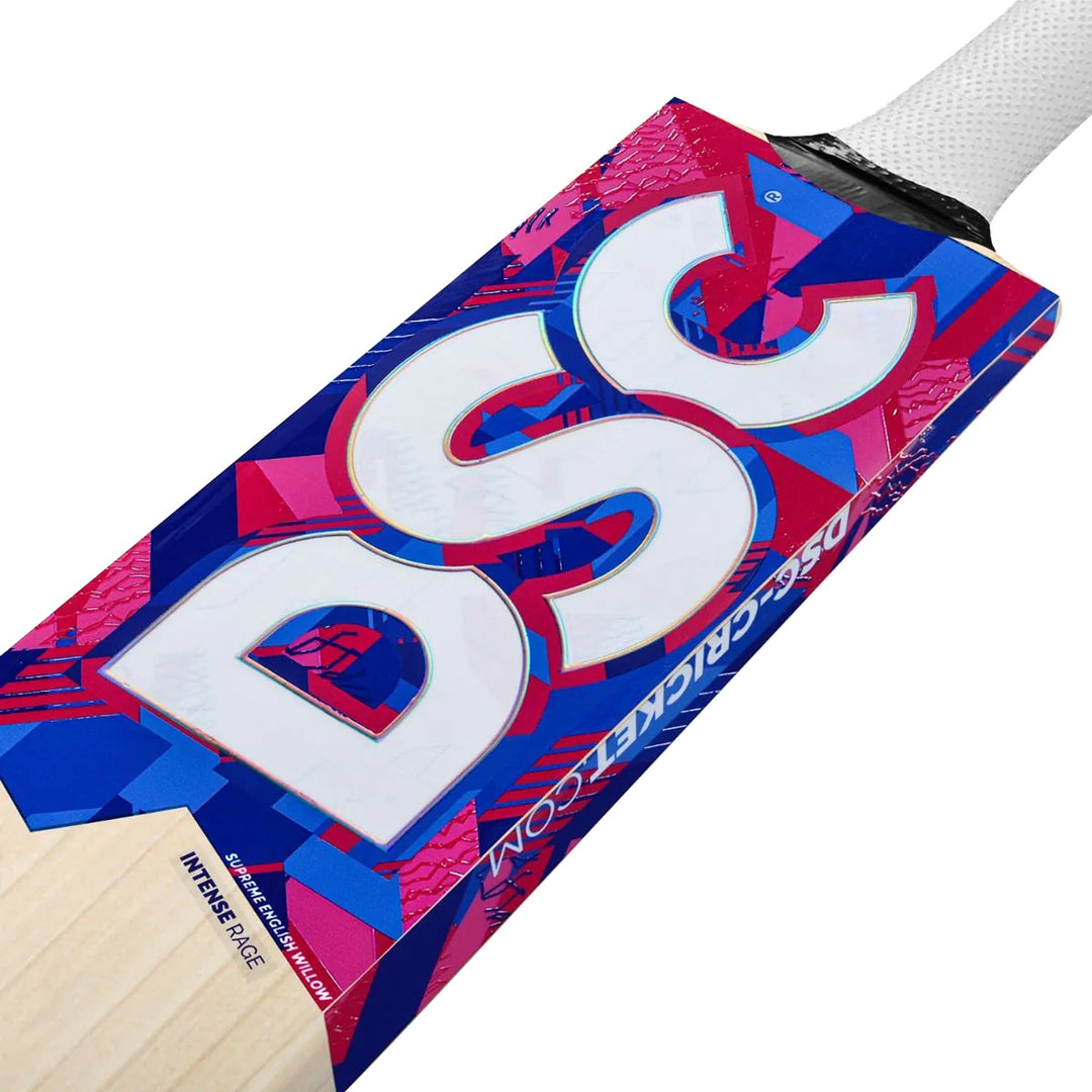 DSC Intense Rage English Willow Cricket Bat - side edge view