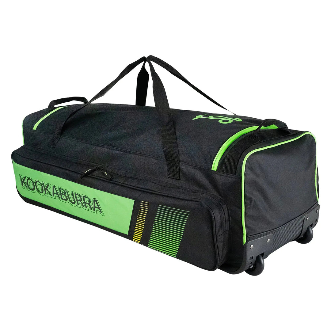 Kookaburra Pro 3500 Wheelie Bag Black/Neon Green