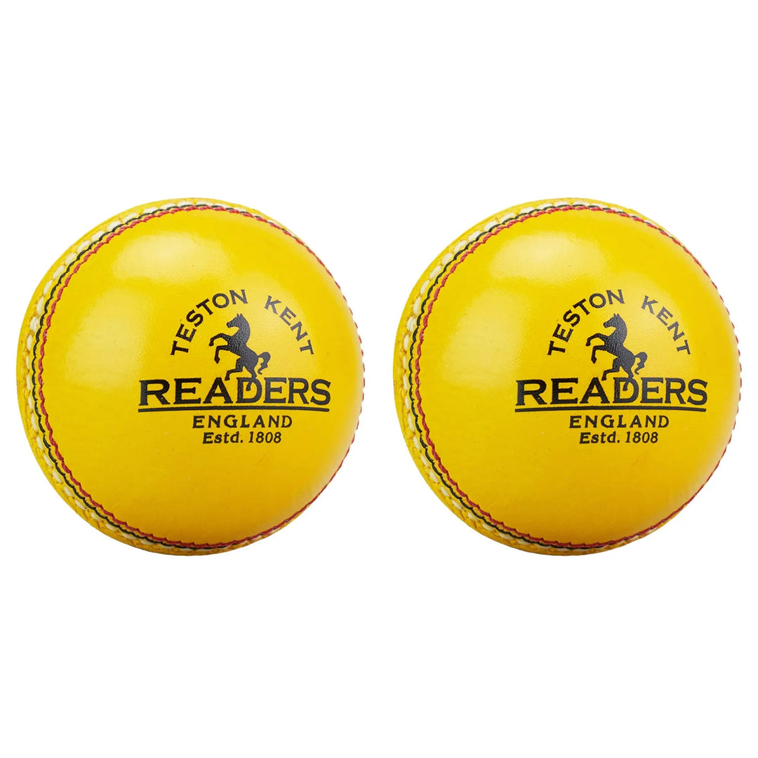 Kookaburra Readers Indoor Leather Yellow Cricket Ball