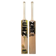MB Malik Platinum Gold Edition Cricket Bat - front profile