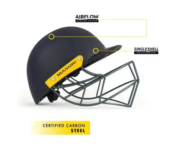 Masuri C Line Steel Cricket Helmet Navy Masuri