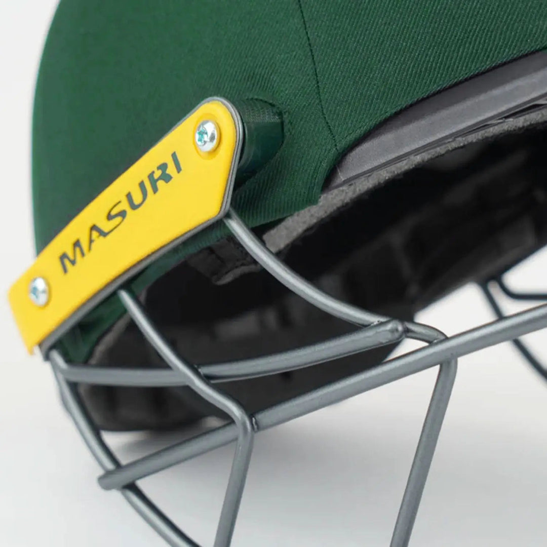 Masuri C Line Plus Steel Cricket Helmet Green Masuri