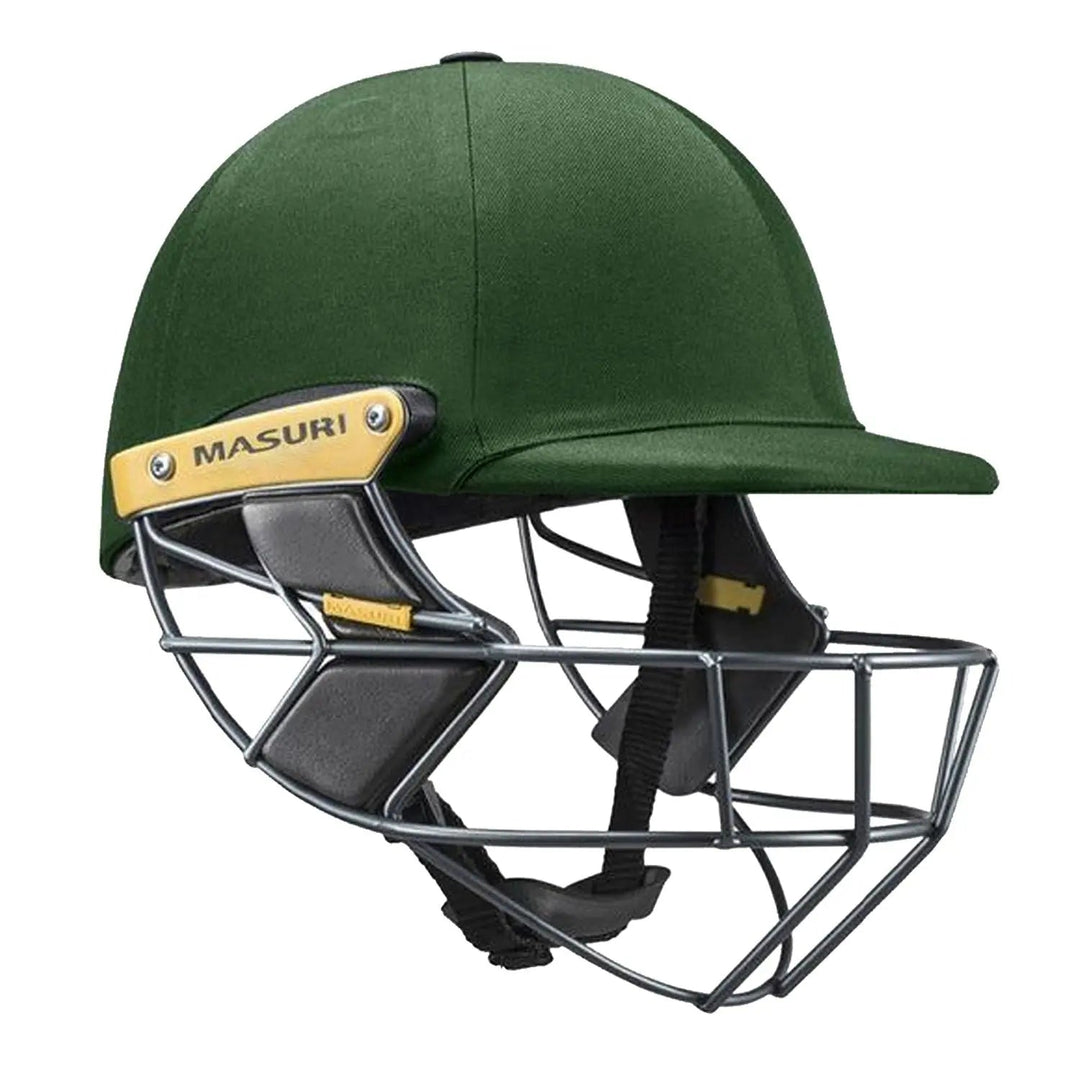 Masuri E Line Steel Cricket Helmet Green Masuri