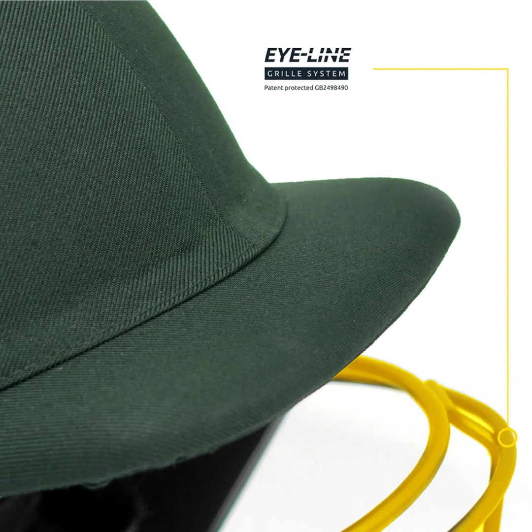 Masuri E Line Steel Cricket Helmet Green Masuri