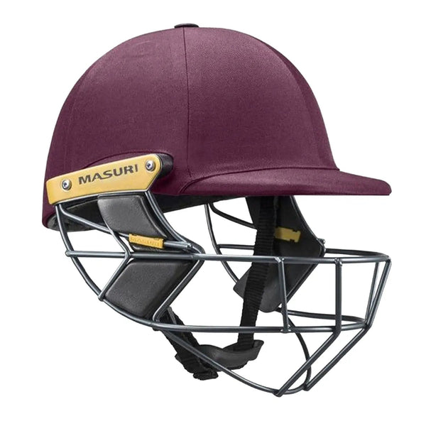 Masuri T Line Steel Cricket Helmet Maroon Masuri