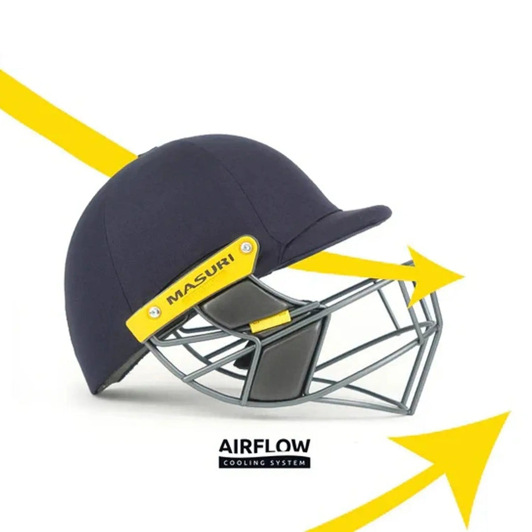 Masuri T Line Titanium Cricket Helmet - side grille view