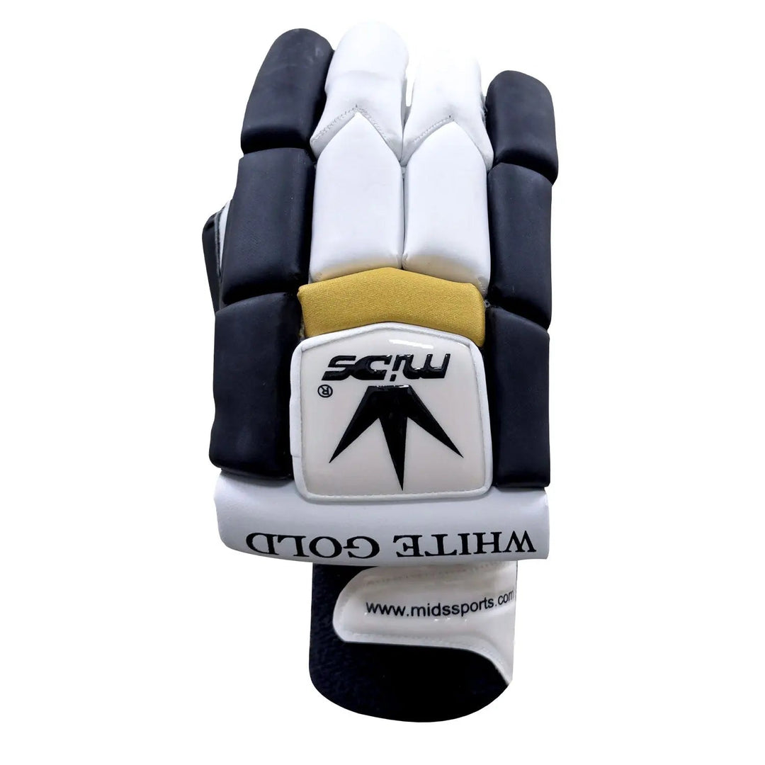 Mids White Gold Batting Gloves - Cricket shop italy