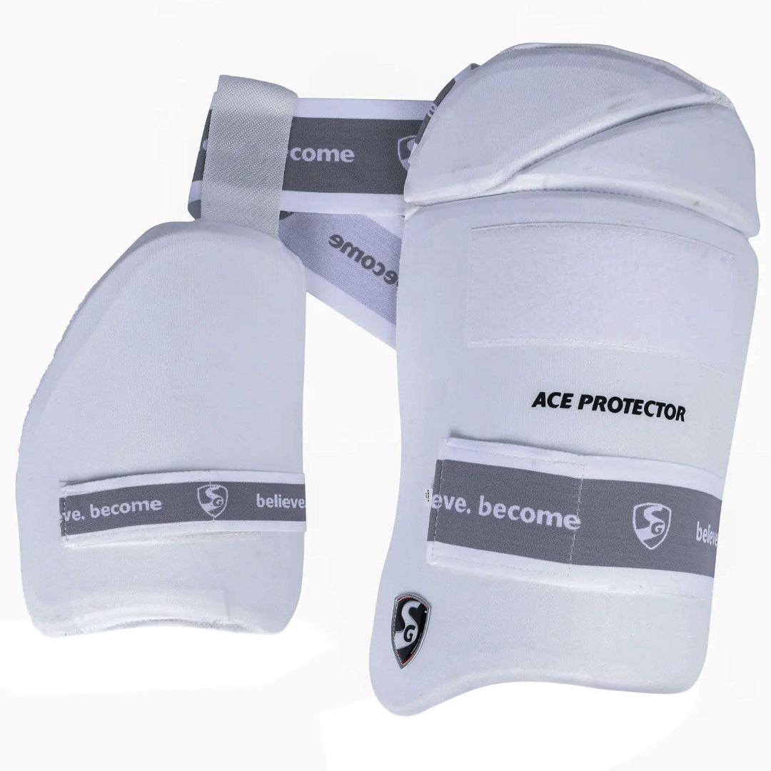 SG Ace Protector Thigh Pad White - front