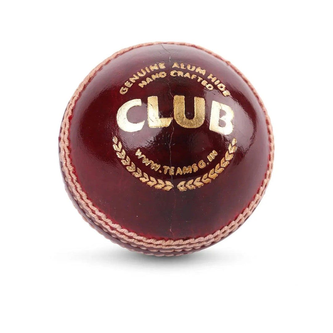 SG Club Cricket Leather Ball Red