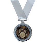 Deluxe Cricket Medal 6cm