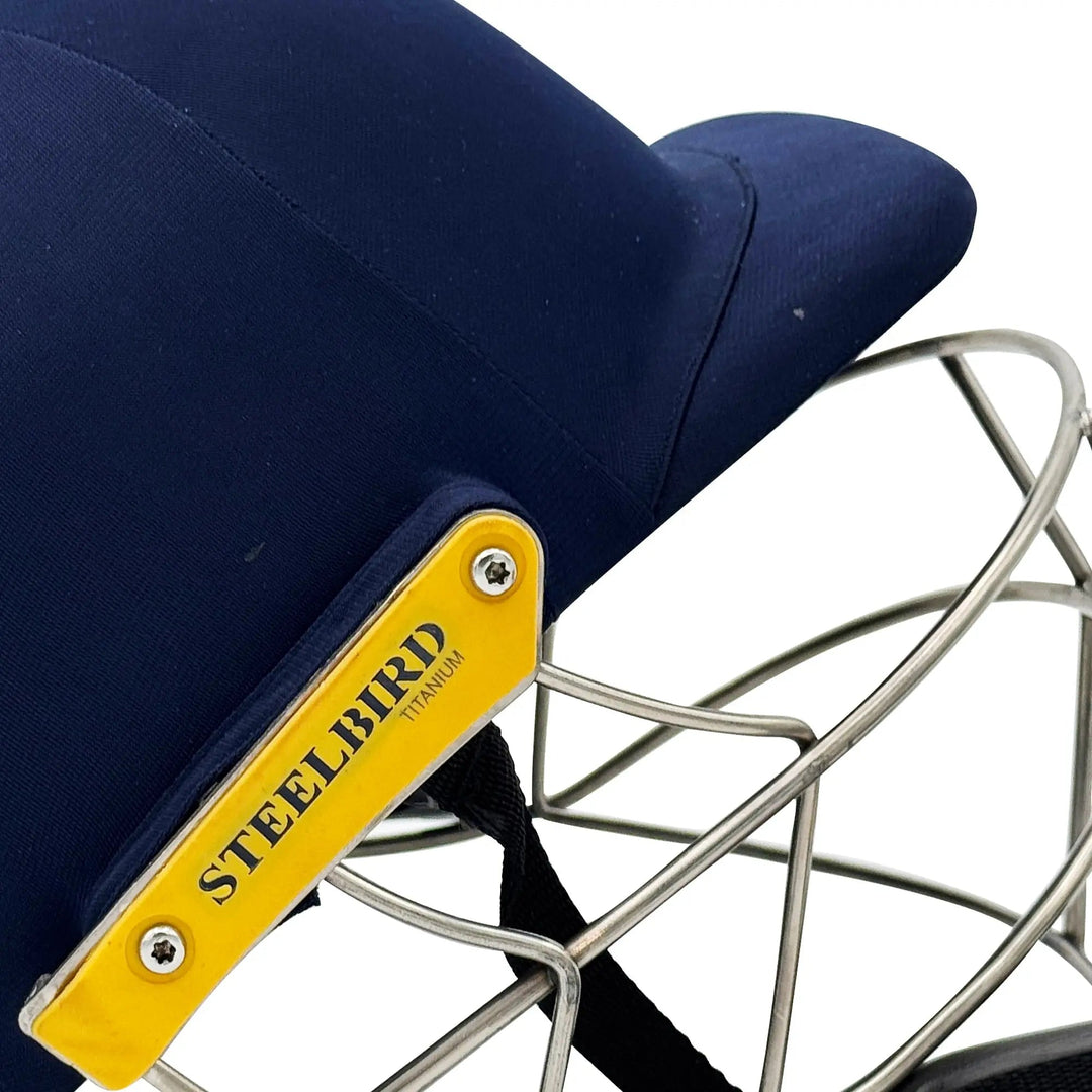 Steelbird Hitz Titanium Grill Premium Cricket Helmet StellBird