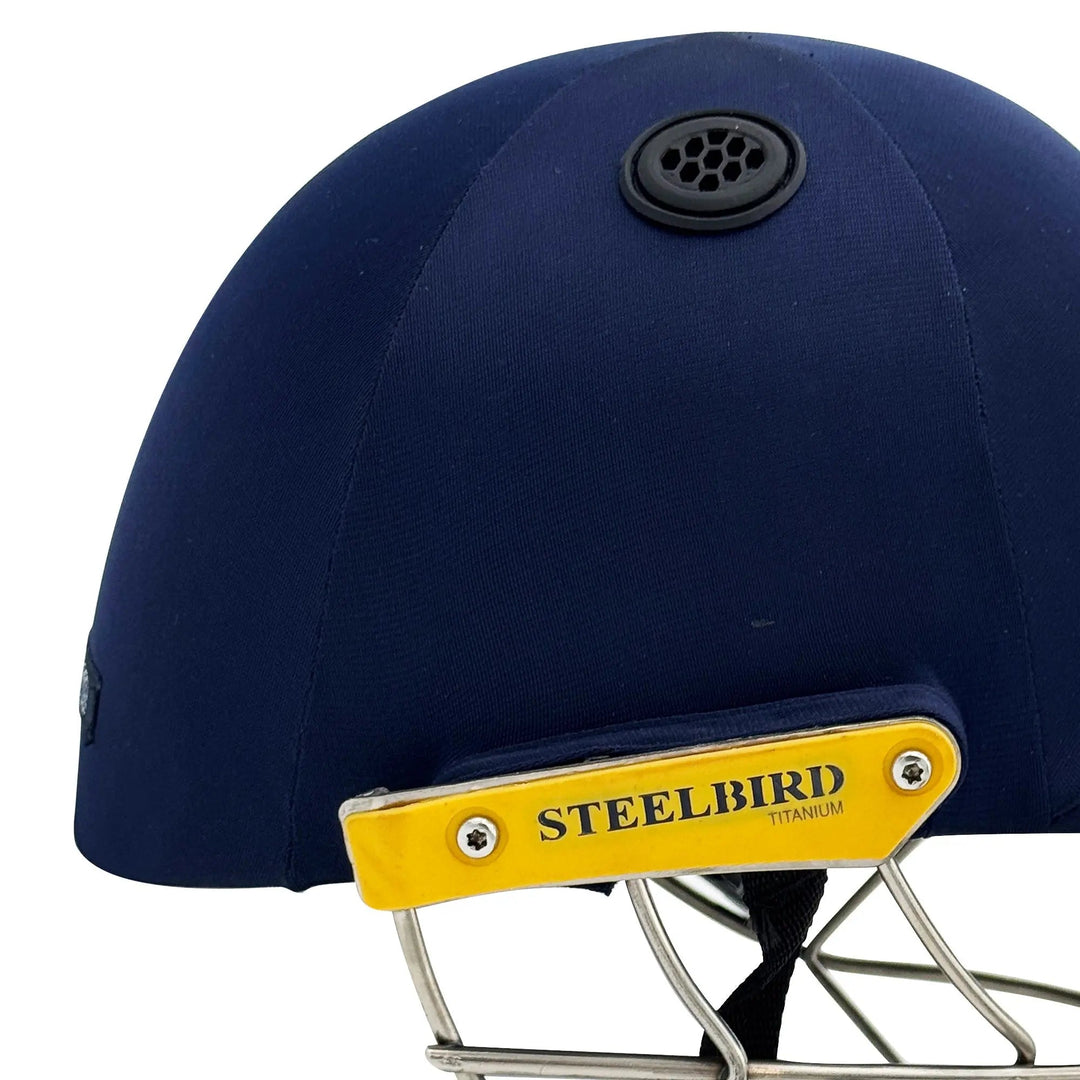 Steelbird Hitz Titanium Grill Premium Cricket Helmet StellBird