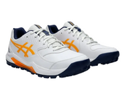 Asics Gel-Lethal Field 2 cricket shoes white and orange