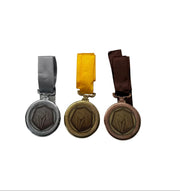 3 Wicket cricket medal, 60mm