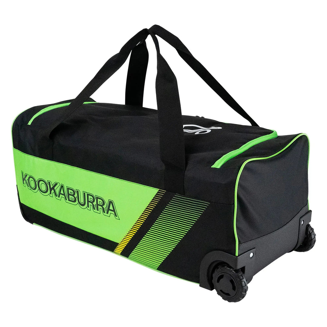Kookaburra 9500 Wheelie Bag Black/Neon Green