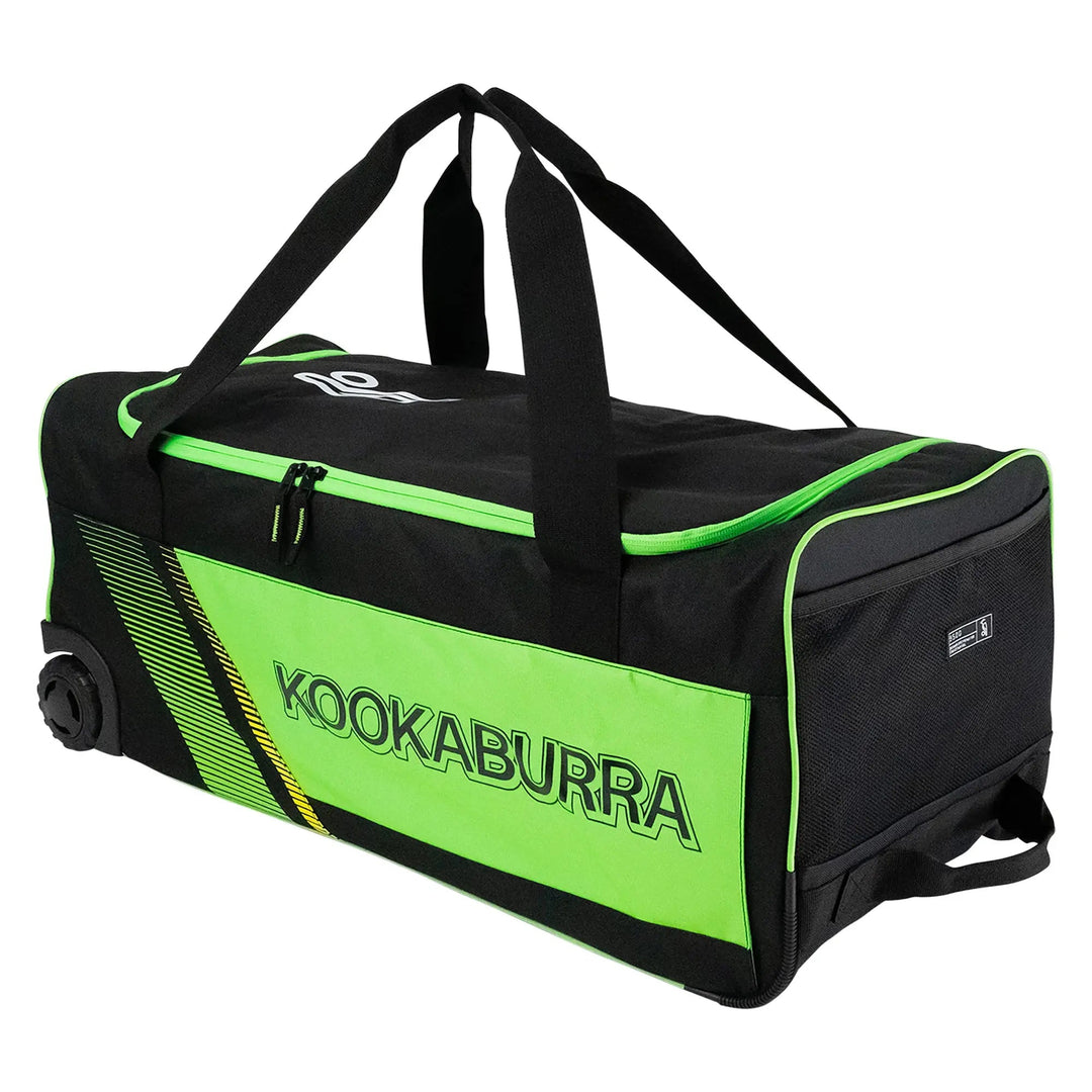Kookaburra 9500 Wheelie Bag Black/Neon Green