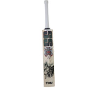 SS Devils Bat Green Kashmir Willow Cricket Bat - front profile